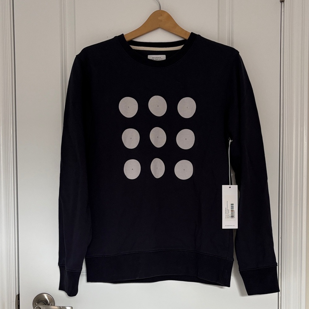 Saturdays NYC Men's Navy Crewneck Sweater